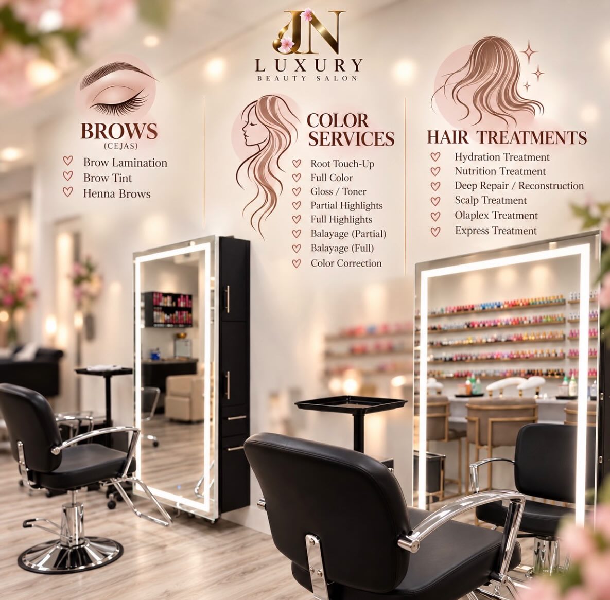 Salon showcase, all your beauty needs