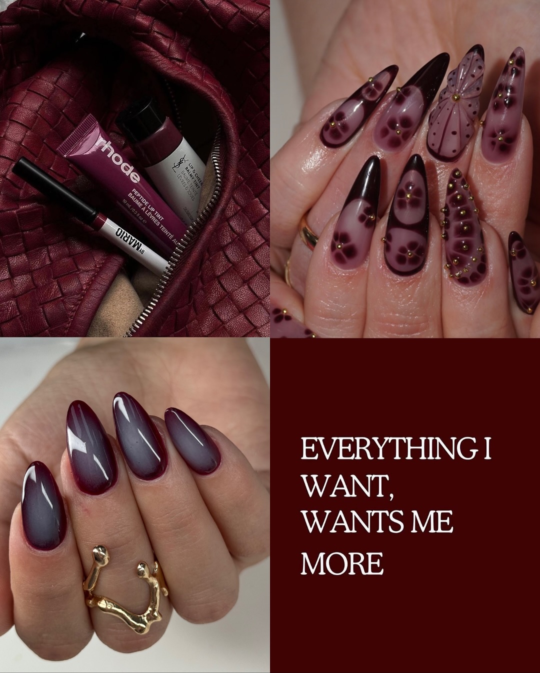 Fall nail design collage
